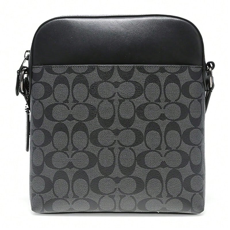 Coach Men's Houston Small Messenger Bag, Outlet Version - Black - View 1