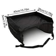 1 Child Car Seat Travel Table, Multifunctional Storage Vehicle Storage Tray, Suitable For Airplanes, Cars And Family Outings