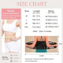 VBOSI 1pc Breathable Adjustable Waist Support Belt, Provides Lumbar Support, Unisex, Mesh Material - Black - View 4