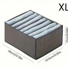 1 pièce Organisateur de vêtements pour armoire avec 7 compartiments, boîte de rangement à tiroirs pliable, organisateur de placard portable pour sous-vêtements, chaussettes, écharpes, leggings, t-shirts, jeans, rangement, stockage de vêtements pour la maison