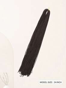 Long Micro 3X Pre-Looped Synthetic ZIZI Braids 24 30 Inch Thin Small Box Braid Crochet Twisted Hair Synthetic Braids Hair Extension For Women Girls Fashion Party Cosplay Hallowmas Christmas New Year - Multicolor - View 38