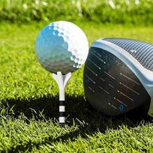 Tees de Golf de Plástico Blanco de Alta Calidad a Granel 50 Piezas, Tees de Golf Profesionales, 2 3/4 Pulgadas (70 Milímetros), Accesorios de Herramientas Deportivas de Alto Rendimiento