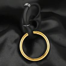 1pc Stainless Steel Fashion Round Ear Weights Hangers Ear Gauges Plugs Expander Piercing Body Jewelry Women Stretcher Earrings New