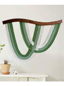 1 Stück gewebte Faser Wandbehang - Boho & minimalistisch Wohndekoration, gestreiftes Muster, horizontale Aufhängung, ohne Strom, geeignet für Schlafzimmer und Wohnzimmer, Innenbereich, Schlafzimmer Wanddekoration | Minimalistische Dekoration | Gewebte Textur, Gewebter Wandbehang, Grüner gewebter Wandbehang, Gewebte Wandkunst, Gewebter Wandteppich/Dekoration, Wandbehang Teppich/Dekoration, Groß/Extragroß Wandteppich - Verschiedenfarbig - Übersicht 11