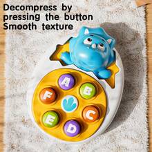 婴儿恐龙蛋压蛋玩具，打地鼠玩具 - 有趣且具有教育意义的减压玩具，适合0岁以上婴儿早期学习玩具，很棒的节日礼物 - 彩色 - 查看 5