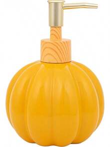 Simple Fun - Dispensador de Jabón Líquido para Manos con Aroma a Pastel de Calabaza y Manzana y Especia de Calabaza, Recargable Decorativo para Encimeras de Cocina y Lavabos de Baño - Calabaza bendita - Ver 4