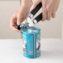 1PC, Ultimate Multifunctional Opener, Professional Grade Stainless Steel Can & Bottle Opener, Easy-Clean Design, Life Tools & Kitchenware Must-Haves For Efficient Meal Prep - Black-1PC - View 3