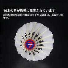 Kunli Badminton Shuttlecocks, Set Of 12, Premium Duck Feather Shuttlecocks With Double-Layered Cork Heads, For Indoor Competition And Training