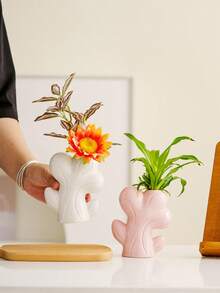 1 bucată vază în formă de copac, ornament decorativ pentru masă, artizanat ceramic, vază, stil desen animat, design creativ, aplicabil pentru cadou, festival, petrecere, casă, masă, decorare restaurant