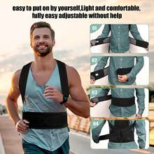 1pc ComfortFit Posture Corrector For Men & Women - Adjustable, Breathable Orthopedic Brace - Seamless Upper Back, Spine, Neck & Shoulder Support - Ideal For Daily Wear, Clavicle Stabilization - Promotes Healthy Posture, Prevents Slouching - Multicolor - View 5