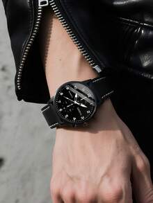 2pcs/Set Men's Fashion Watch And Wallet Combo, Suitable For Men, Perfect Holiday Gift