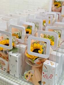 10/5/1件-透明加厚PVC礼品袋、结婚糖果盒手提袋、礼品纪念品袋、午餐袋、圣诞礼品袋。 - 彩色 - 查看 9