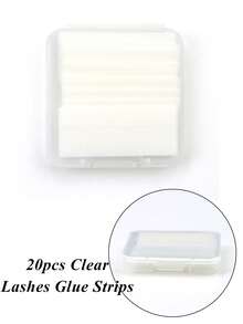 50片自粘假睫毛，无需胶水，防水，可重复使用，持久粘性，睫毛嫁接工具，自粘睫毛条，睫毛胶替代品，化妆工具，假睫毛条 - 無色 - 查看 2