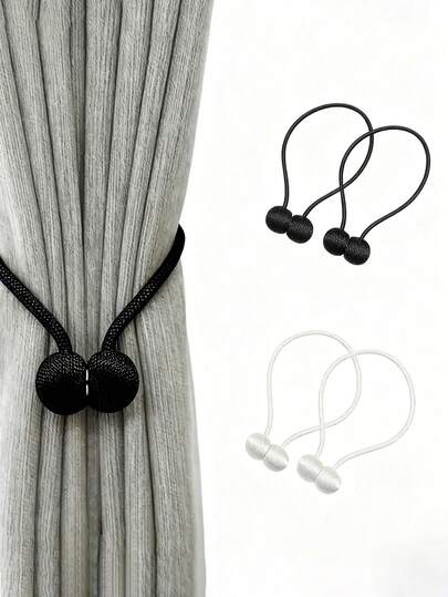 Curtain Buckle Creative Headphone Curtain Accessories Magnetic Buckle Ties Simple Hole-Free Curtain Straps Suitable For Decorating Curtains In Living Rooms, Offices And Bedrooms