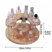 1pc Wooden Vertical Storage Rack, Multi-Tier Display Stand For Cakes, Snacks, Figurines, Perfumes, Home Use