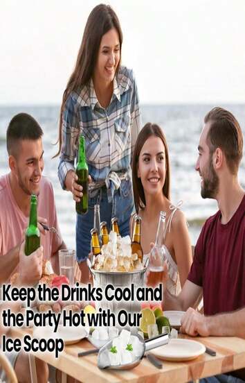 OLESBUR Premium 6oz Ice Scoop For Freezer - Multipurpose Metal Ice Scoop For Ice Machine - Stainless Steel Small Ice Scooper For Ice Bucket - Kitchen Gadgets Cookie Flour Pet Dog Food Scoop