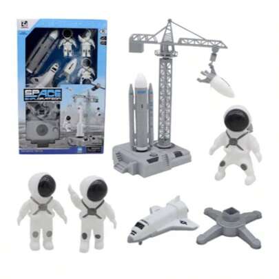 Kit De Exploração Espacial - Foguete Aeronaves Astronautas