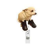 1 件装搞笑狗亚克力卡通动物伸缩徽章卷轴 - 彩色 - 查看 18