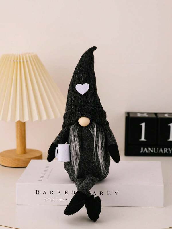 1 pieza Adorno de gnomo de peluche de Papá Noel, decoración navideña, adecuado para Halloween, Navidad, Acción de Gracias, regalos de cumpleaños, centros de mesa, mesitas de noche, decoraciones de escritorio, decoraciones navideñas, regalos navideños