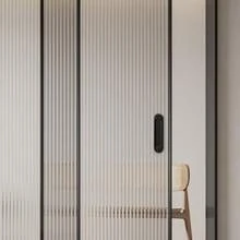 2 tay nắm cửa trượt kiểu chuồng trại - Tay nắm cửa trượt không cần khoan, phù hợp với cửa kính phòng tắm, phụ kiện nội thất ẩn, lắp đặt dễ dàng, phụ kiện phòng tắm hiện đại | Tay nắm cửa trơn tru | Tay nắm vận hành trơn tru, phụ kiện phòng tắm - Nhiều màu - Xem 10