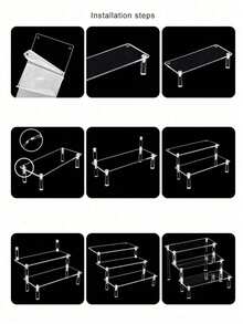 1 buc Suport acrilic pentru masă de deserturi, suport pentru pahare de tort, suport pentru gustări, bufet, masă de deserturi, petrecere de ziua de naștere, raft de afișare pentru desktop, decor de nuntă, consumabile pentru petrecere de nuntă, decorațiuni de nuntă, accesorii de nuntă, suport pentru tort de nuntă