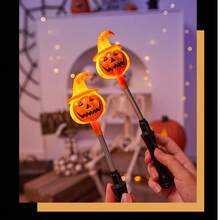 Halloween-Dekorationen im Windschädel-Dämonen-Windspiele - Rosa Kürbis - Übersicht 4