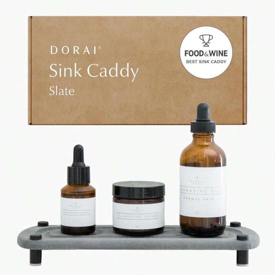 Dorai Home Sink Caddy – Water-Absorbing Stone Tray For Sink, Stainless Steel Feet, Fast-Drying, Sandstone - ColorB - 查看 1