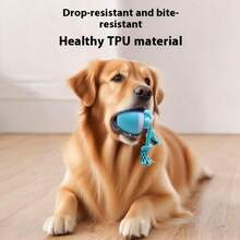 USB 自动滚球狗猫玩具，耐用的狗咬球玩具，狗弹力球玩具，无尽的乐趣和锻炼，适合中小型宠物 - 彩色 - 查看 8