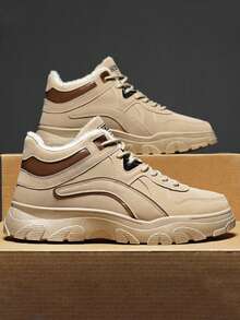 Nowe, ocieplane buty robocze z wysoką cholewką, uniwersalne, ciepłe buty dla mężczyzn