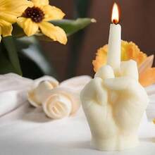 1 buc Lumânare Parfumată cu Gesturi Nepoliticoase, Lumânare Parfumată Creative și Amuzant, Lumânare Parfumată pentru Decor de Interioară, Cadou pentru Anul Nou, Crăciun, Petrecere, Zi de Naștere, Nuntă