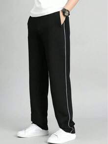 Men's Tactel Adjustable Sports Pants With 3 Pockets - Black - View 7