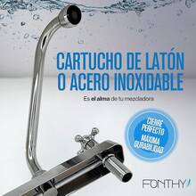Mezcladora para Baño y Cocina |   Alta Durabilidad y Diseño |   FONTHY (500111) - Cruz cromada de 8 pulgadas - Ver 4