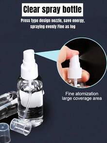20/30/50/100ml 透明喷雾瓶宠物乳液小喷雾瓶、液体分配瓶、便携式旅行袋、多种规格、香水瓶、家居浴室装饰、秋季装饰、返校、旅行装、便携 - 無色 - 查看 2