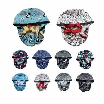 涤纶休闲卡通工作帽，无印花，适合所有季节运动