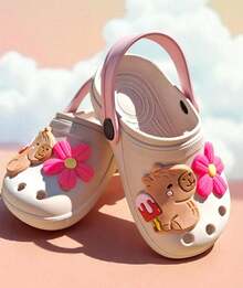 Babuche Capivara Children's Sandal For Girls Light Soft Comfortable - Mocha Brown - View 1