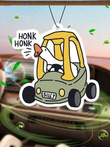 Cute Big White Goose Scented Tablets, Car Air Freshener, Car Aromatherapy, Air Outlet Diffuser, Personalized And Creative Scented Tablets, Rearview Mirror Pendant, Car Interior Decoration, Suitable For Bedroom, Toilet, Pet Nest, Shoe Cabinet, Wardrobe Scented Tablets, Long-Lasting Fragrance, Remove Odor, Various Random Scents, Must-Have For New Cars, Car Accessories, Holiday Gifts - 彩色 - 查看 1