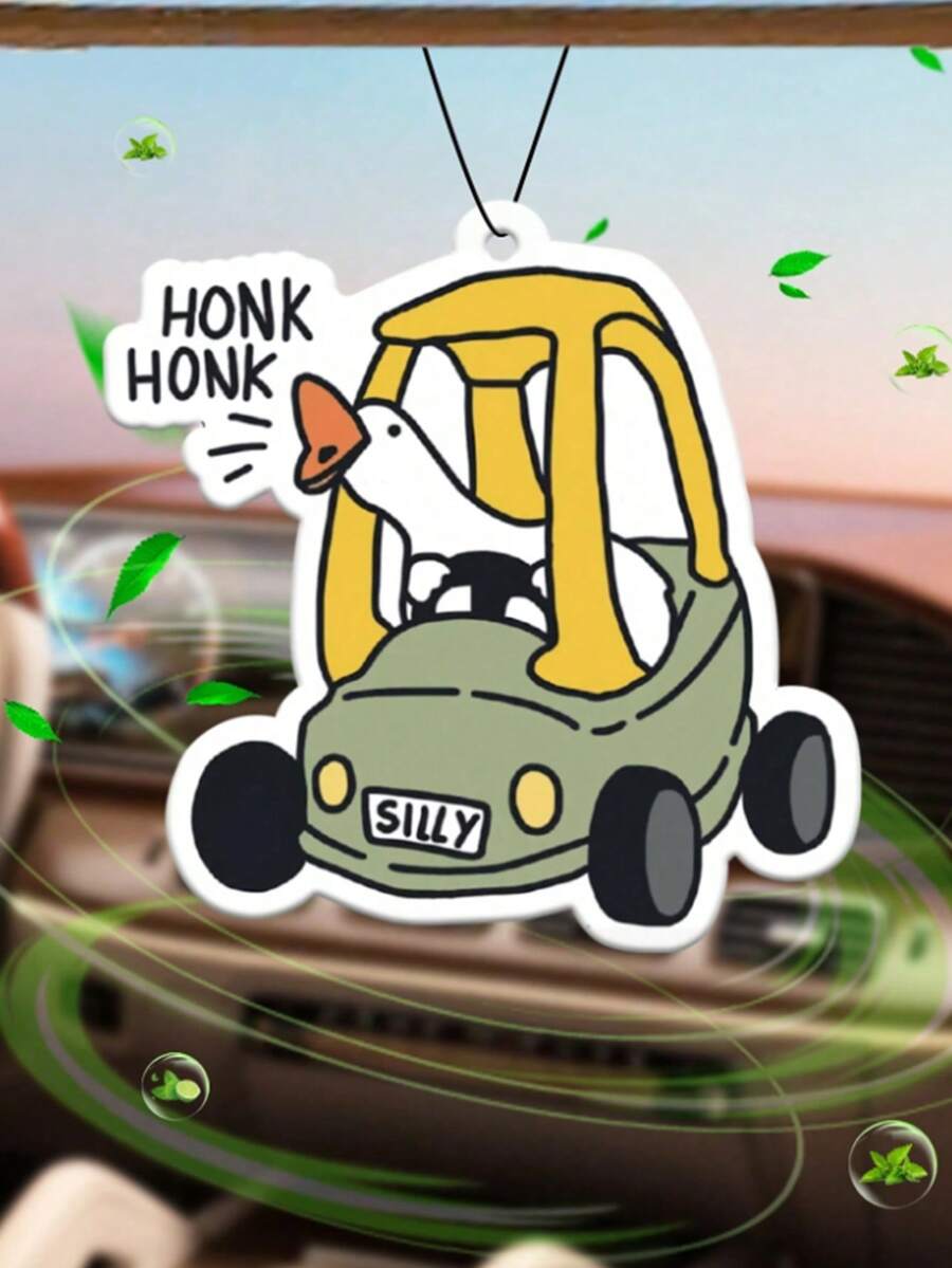 Cute Big White Goose Scented Tablets, Car Air Freshener, Car Aromatherapy, Air Outlet Diffuser, Personalized And Creative Scented Tablets, Rearview Mirror Pendant, Car Interior Decoration, Suitable For Bedroom, Toilet, Pet Nest, Shoe Cabinet, Wardrobe Scented Tablets, Long-Lasting Fragrance, Remove Odor, Various Random Scents, Must-Have For New Cars, Car Accessories, Holiday Gifts - 彩色 - 查看 1