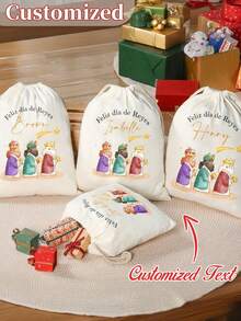 Sacchetto regalo personalizzato, sacchetto regalo personalizzato per l'Epifania, sacchetto regalo indispensabile, calendario festivo