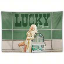 1pc Megan Music Moroney Tapestry Cover Wall Art For Bedroom, College Dorm, And Home Decor Decorative Hanging Banner - Nhiều màu - Xem 1