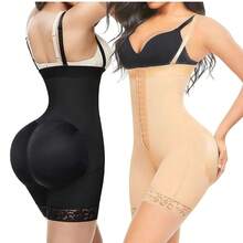 Faja Colombianas Moldeadoras para Mujer, Control de Abdomen, Pantalones de Soporte Abdominal Posparto Faja Moldeadora Femenina, con Cierre Ajustable de Corchetes para un Efecto Lifting de Glúteos y Detalles de Encaje, Una Opción Moderna para Las Mujeres, Adecuada Para El Entrenamiento Físico y El Uso Diario - Negro - Ver 5