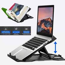 2 en 1 Soporte para Computadora Portátil,Ajustable Base Soporte para Laptop,Portátil Soporte para Laptop con Soporte para Celular Desmontable y Base giratoria de 360 ° ,Diseño Ergonómico (Dentro de 17") - 1 - Ver 6