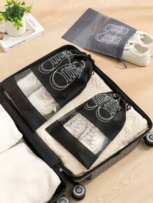 1/5/10 pezzi Borsa per conservazione scarpe con corda, borsa da viaggio con chiusura a cordoncino sicura, borsa impermeabile portatile per imballaggio scarpe, borsa multifunzionale per conservazione, organizer per scarpe, borsa da spiaggia impermeabile per uomo e donna, forniture per viaggi, articoli per la conservazione e l'organizzazione domestica, articoli essenziali per viaggi, accessori per il ritorno a scuola, forniture per il ritorno a scuola, accessori per vacanze estive