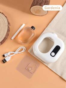 AOYI Small Aroma Essential Oil Diffuser Bathroom Bedroom Wall-Mounted Automatic Sprayer Air Freshener Home Office Hotel Portable Aromatherapy Machine Deodorant Perfume Device Living Room College Dorm Gifts Birthday Christmas Halloween New Year Easter Graduation Travel Vacation