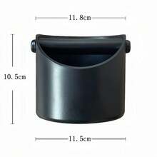 1 pieza Recipiente para residuos de café de 580ml, caja especial para residuos de máquina de café semiautomática, el recipiente se puede desprender, diseño oblicuo, pequeño y ligero, sin posición, alta resistencia a caídas, antideslizante en la base, papelera de escritorio, material ABS, accesorios profesionales de café para oficina y hogar