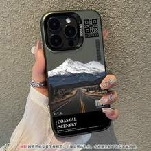 Compatible con iPhone 16/15/14/13/12/11, Snow Mountain Highway tiene alta resistencia a caídas, rayones y desgaste. - Colores mixtos - Ver 7