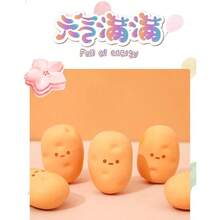 Goma de borrar de plástico con diseño de patata, goma de borrar de novedad kawaii para lápices y escritura, útiles escolares y de oficina, gomas de borrar para niños