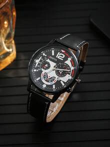 2pcs/Set Men's Fashion Watch And Wallet Combo, Suitable For Men, Perfect Holiday Gift