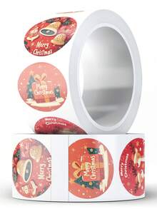 500/2500 Stücke Cartoon Fröhliche Weihnachten Aufkleber für Kinder Laptops Computer Tagebuch Geschenkbox Umschlag Siegelaufkleber Weihnachtsdekoration Geschenke Spielzeug