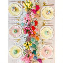 10 piezas/30 piezas/50 piezas Platos de papel amarillos de 9 pulgadas para verano - Platos desechables de limón para fiestas, excelentes para servir pasteles/ensaladas en duchas nupciales, cumpleaños, bodas y decoración de fiestas de verano - Amarillo - Ver 7