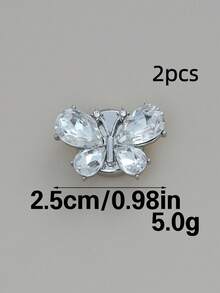 مجموعة أزرار معدنية مزينة بالكريستال اللامع والراين ستون، 1 قطعة/2 قطعة/4 قطع، إكسسوار أنيق وفاخر مناسب للسترات والجواكت والقمصان والبدل والفساتين وملابس أخرى، مستلزمات خياطة زخرفية يدوية